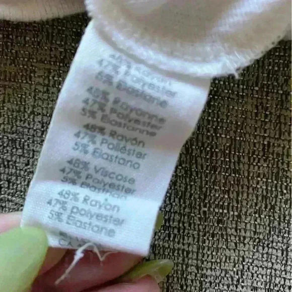 P.J. Salvage Womens Peace Love Hoodie Sweatshirt, Off-White Sz M - Picture 4 of 6